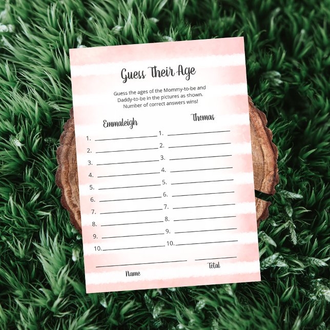 Vit-Rosa gissar sitt ålderspensionsspel Inbjudningar (Skapare uppladdad)