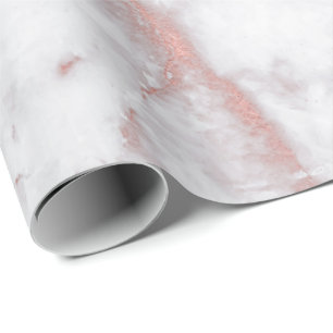 Vit Rosa Grått Marble Shiny Penslar Stone White Presentpapper