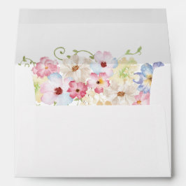 Vit Rosa och Lila Blommigt 2