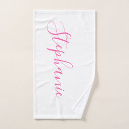 Vit Rosa personlig monogram yoga towel
