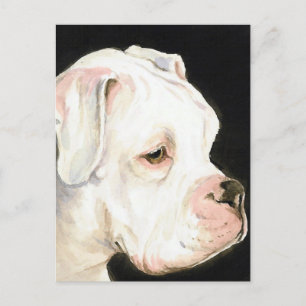 Vit ruta Original Hund Art-vykort Vykort
