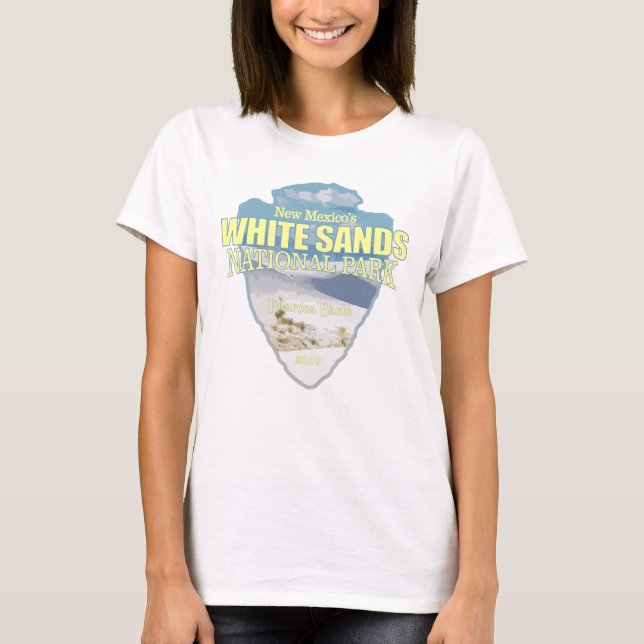 Vit sand NP (pilhuvud) T Shirt (Framsida)