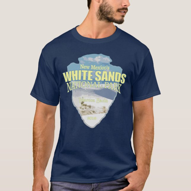 Vit sand NP (pilhuvud) T Shirt (Framsida)