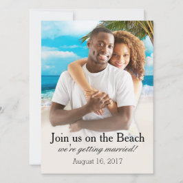 Vit Sands Beach BE MIG ATT PHOTOCHOP DIN PIC Inbjudningar