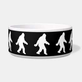 Vit Sasquatch Silhouette för Mörk bakgrunder