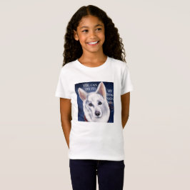 VIT SCHWEIZISK SCHÄFERHUND    T SHIRT