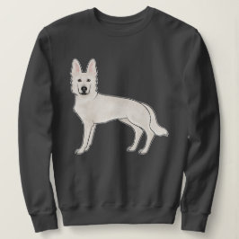 Vit schweizisk schäferhund Vit tysk schäferhund Te T Shirt