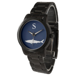 vit Shark-personlig Armbandsur