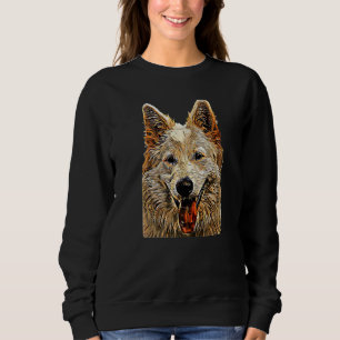 Vit Shepherd Vit tysk Shepherd Hundras T Shirt