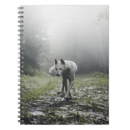Vit Siberian husky bärbar dator Anteckningsbok