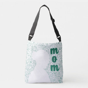 Vit Silhouette med Mamma Tote Bag Axelväska