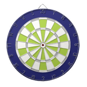 Vit, silver, limefrukt och marin piltavla