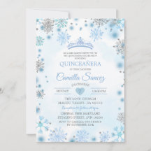 Vit Silver Snowflake-julsöt 16:e Inbjudan