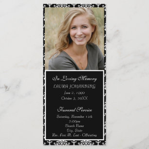 Vit skafettprogram/Obituary-program Program