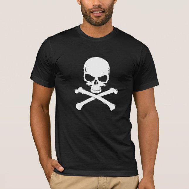 Vit skalle | T-Shirt (Framsida)