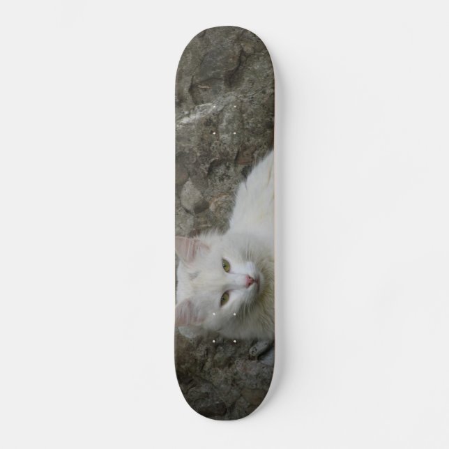 Vit skateboard (Framsida)
