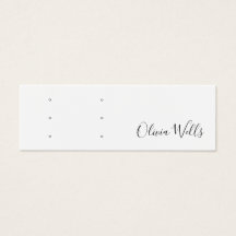 Vit skript, tre par, stud Earring Hål