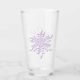 Vit skugga i rödviolett glaskopp