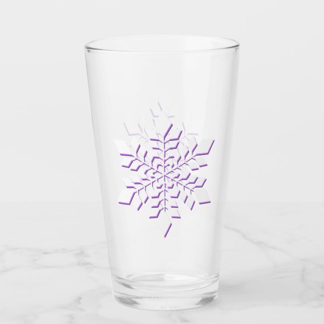 Vit skugga i rödviolett glaskopp (Framsida)