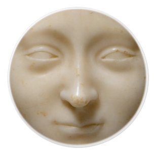Vit skulptur av honkön Ansikte - Museum Art C Knopp