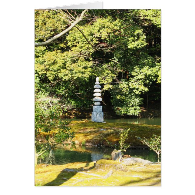 Vit snake Pagoda/Hakuja No Tsuka Greeting Card Hälsningskort (Framsidan)