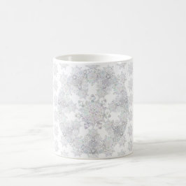 Vit snöflinga kaffemugg