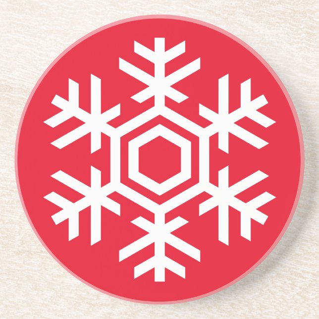 Vit snöflinga underlägg (Framsidan)