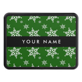 Vit Snöflingor, Grönt, ditt namn, Anpassa Dragkroksskydd