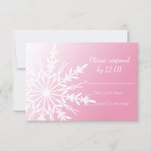 Vit snöflummel på Rosa Winter Wedding OSA