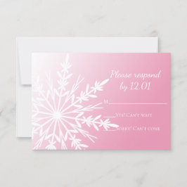 Vit snöflummel på Rosa Winter Wedding OSA
