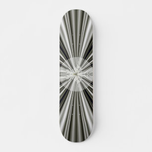 Vit sol mini skateboard bräda 18,5 cm