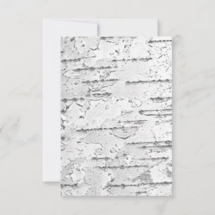 Vit, som i Birch Bark Tack Kort