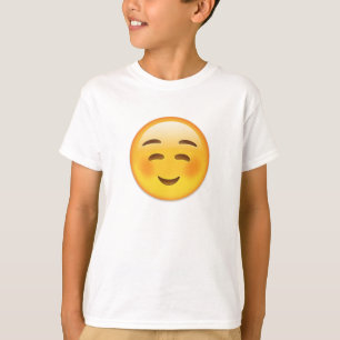 Vit som ler ansikte Emoji Tee Shirt