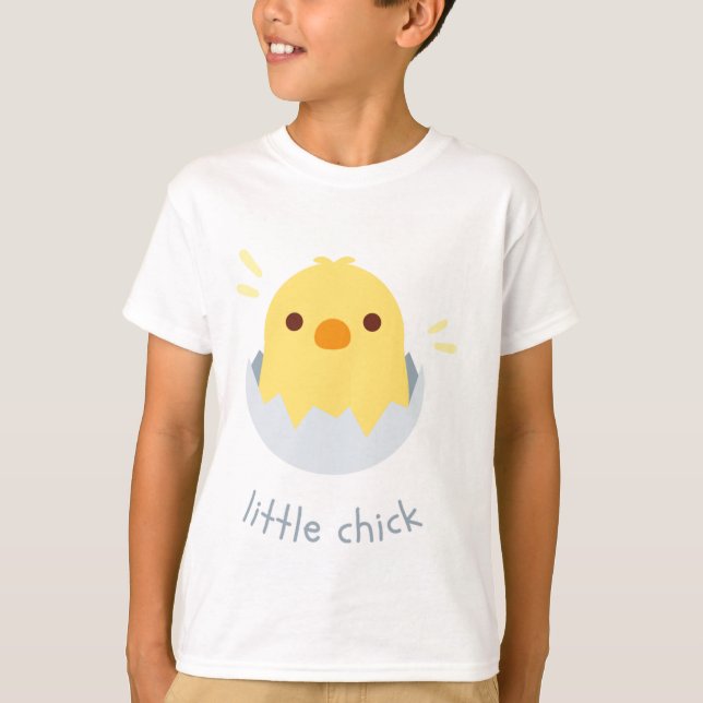 Vit söt chick T-Shirt (Framsida)
