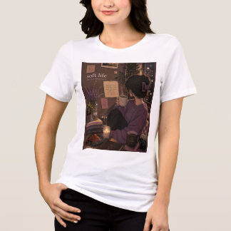 Vit söt t-shirt för flickor