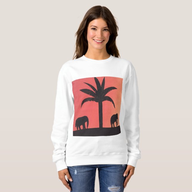 Vit sötskjorta för kvinnor tee shirt (Hel framsida)