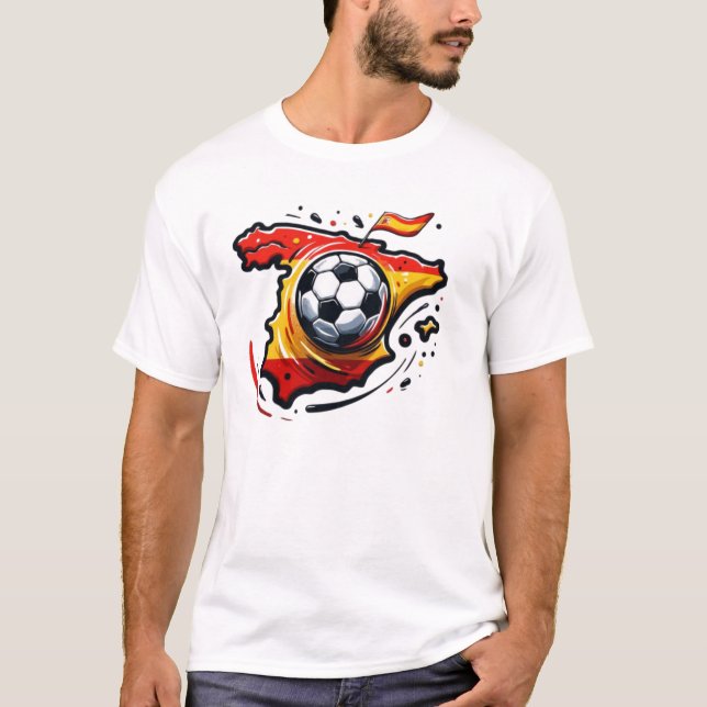 Vit Spanien T-shirt. 03 T Shirt (Framsida)
