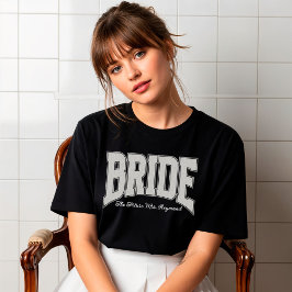 Vit spets BRUD Förlovningsfirande Sjungmöhipp T Shirt