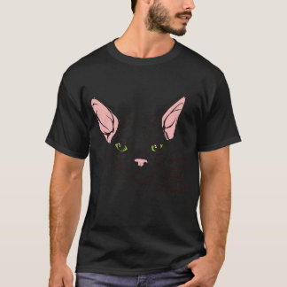 Vit sphynx katt. t shirt