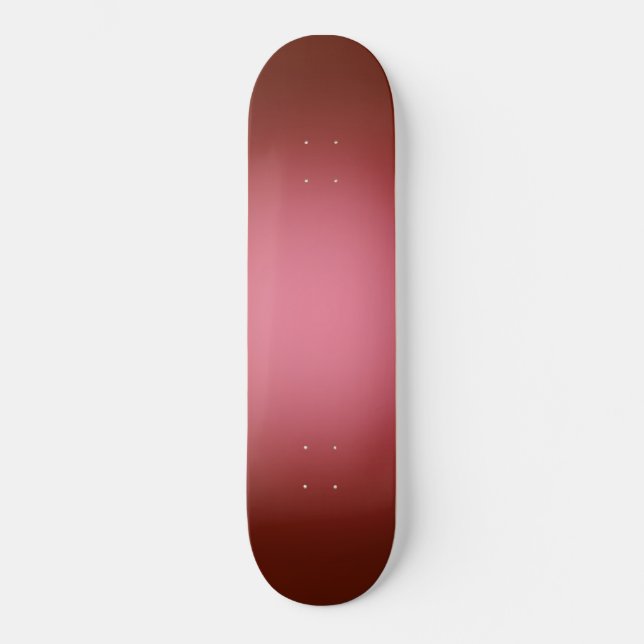 Vit spotlight på röd mini skateboard bräda 18,5 cm (Framsida)