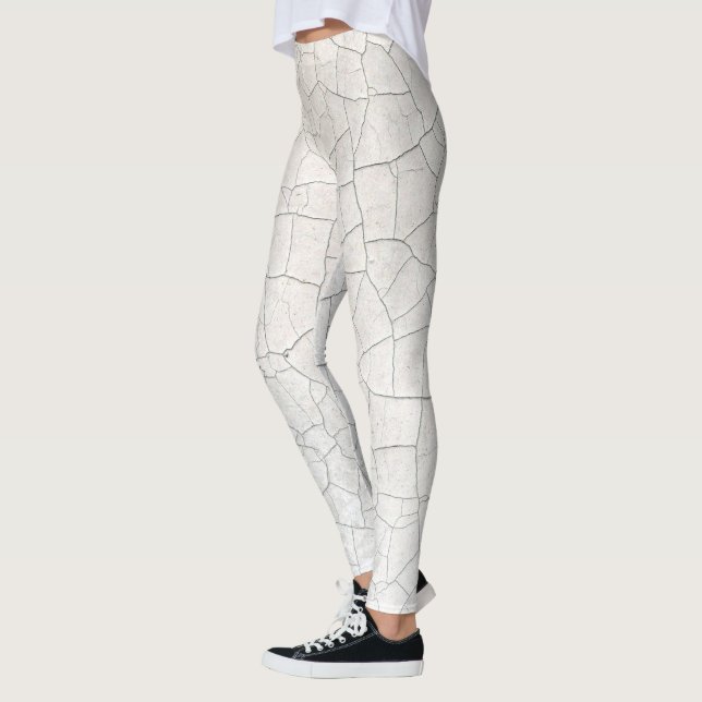 vit spricka leggings (Vänster)