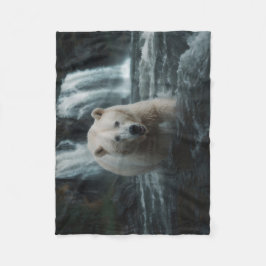 Vit sprit Bear Fleecefilt