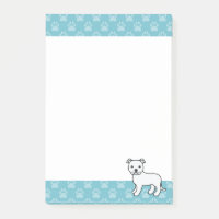 Vit Staffordshire Bull Terrier Hund Ritning