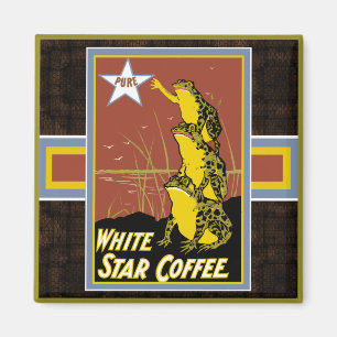 Vit stjärna, grottkaffemagnet magnet