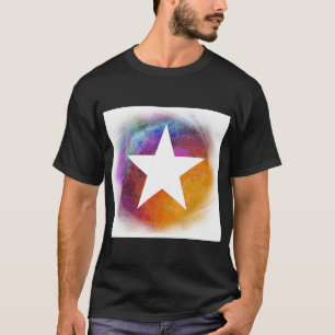 Vit stjärna t shirt