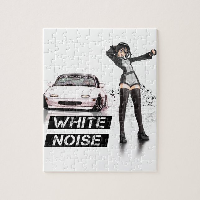 Vit stojar MX5 Miata Pussel (Vertikal)