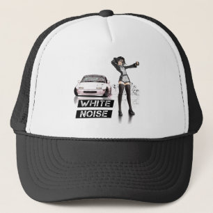 Vit stojar MX5 Miata Truckerkeps