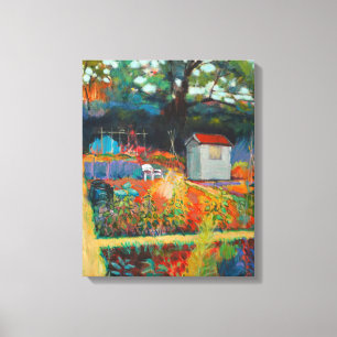 Vit stol canvastryck