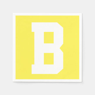 Vit stor modern inledande | Lemon-Gult Pappersservett