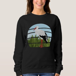 Vit stork Fågel Fågel Fågelskådare Djurbiolog T Shirt